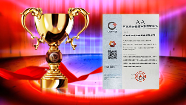 【佳怡喜訊】熱烈祝賀佳怡通過兩化融合管理體系AA級認證